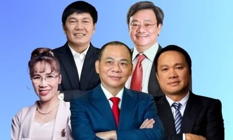 Vợ tỷ phú Phạm Nhật Vượng lọt Top 5 người giàu nhất, tiến sát bà Phương Thảo, Chủ tịch TCBS Nguyễn Xuân Minh lọt top 30