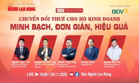 Sáng 28-11 diễn ra talkshow "Chuyển đổi thuế cho hộ kinh doanh: Minh bạch, đơn giản, hiệu quả"
