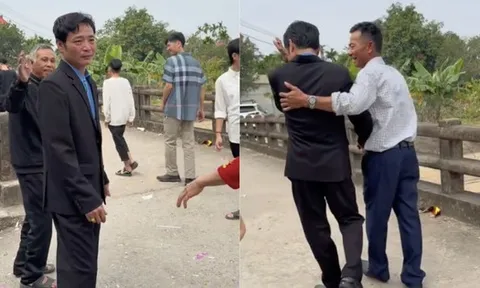 Clip cha không nỡ buông tay con gái về nhà chồng khiến dân mạng rưng rưng