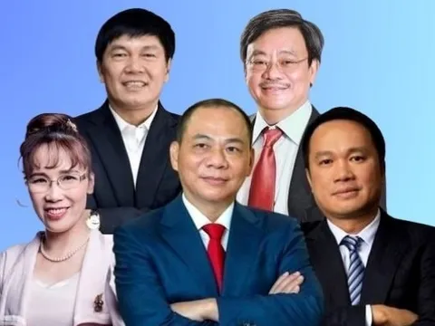 Vợ tỷ phú Phạm Nhật Vượng lọt Top 5 người giàu nhất, tiến sát bà Phương Thảo, Chủ tịch TCBS Nguyễn Xuân Minh lọt top 30