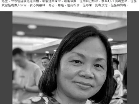 Người phụ nữ anh hùng trong đám cháy ở Hong Kong (Trung Quốc)