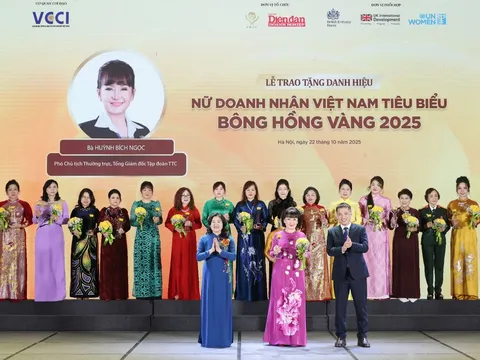 Doanh nhân Huỳnh Bích Ngọc: Nữ Doanh nhân Việt Nam tiêu biểu - Bông hồng vàng năm 2025